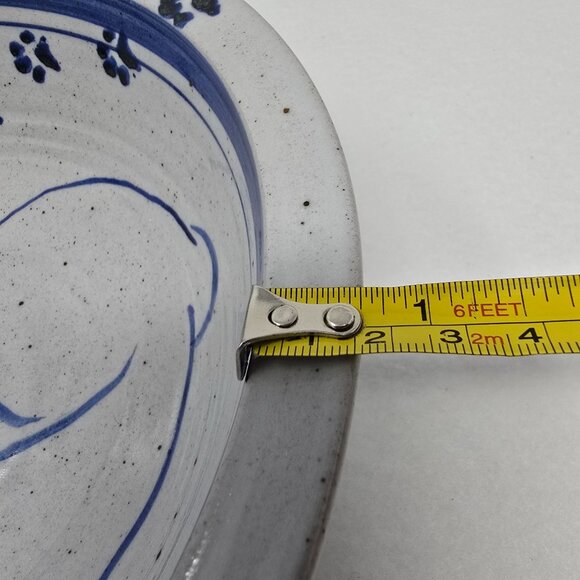 Handmade Pottery Bowl Cat Design Artisan Stoneware Unknown Mark - Picture 11 of 11